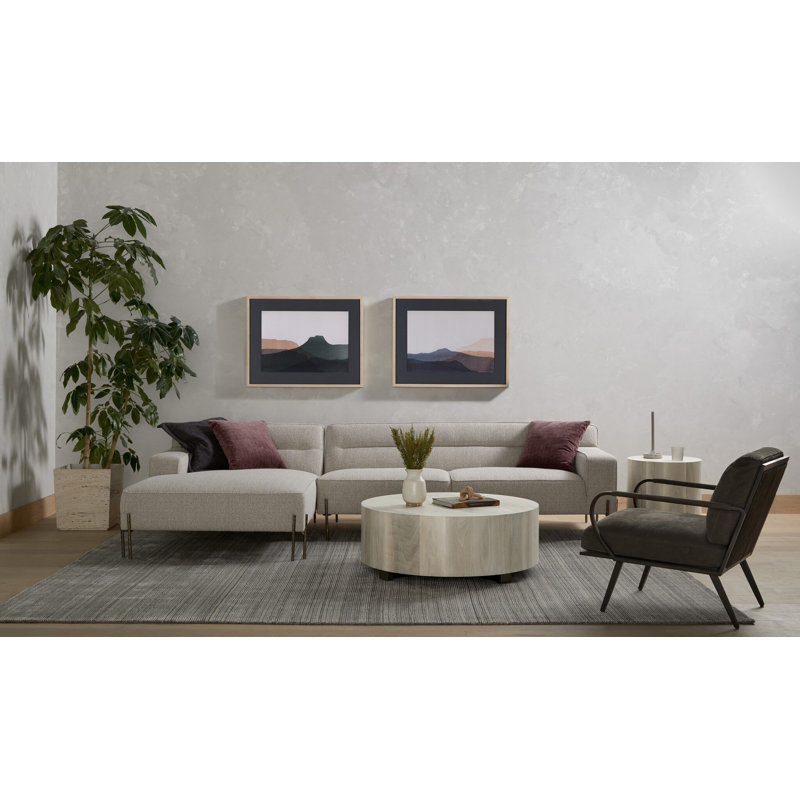 Hudson Coffee Table, Dark Bark Paper