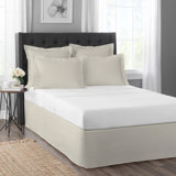 Fresh Ideas Tailored Bed Skirt, 14" Drop Length