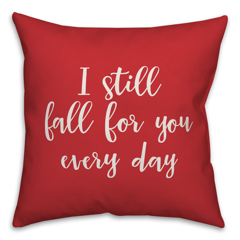 Throw Pillow, Red/White, Pillow Cover
