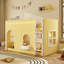 Lit mezzanine simple pour enfant avec guirlande lumineuse DEL jaune primevère-129604089