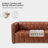 Anorea 83'' Genuine Leather Channel Tufted Sofa-71544569