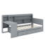 Lit de jour en bois avec tiroirs, ports USB et bureau-264375163-264375162