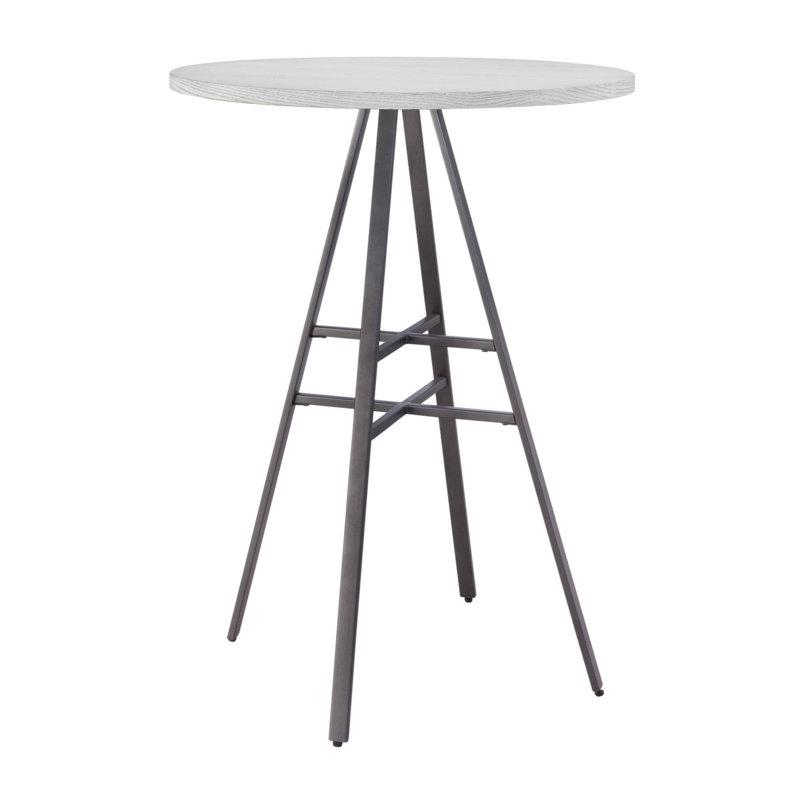 Pelson 2 - Person Four Leg Dining Set, Whitewash/Gray/Whitewash