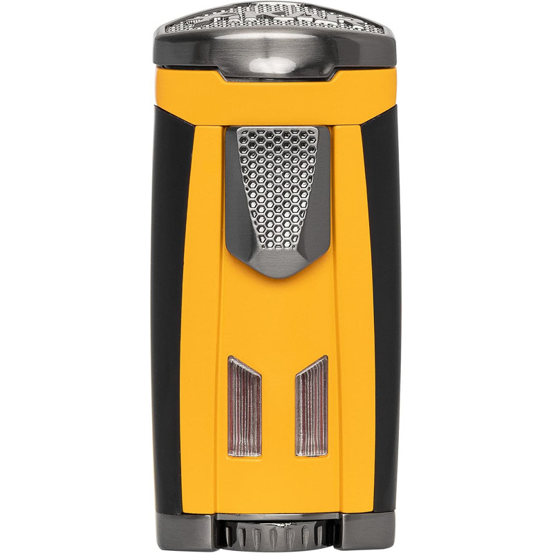 Xikar HP3 Inline Triple Flame Cigar Lighter, Yellow
