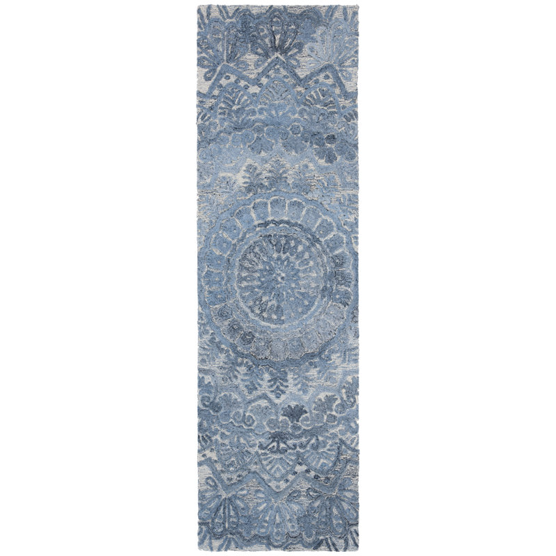 Husted Hand Tufted Performance Oriental Rug, Runner 2'3" x 10'