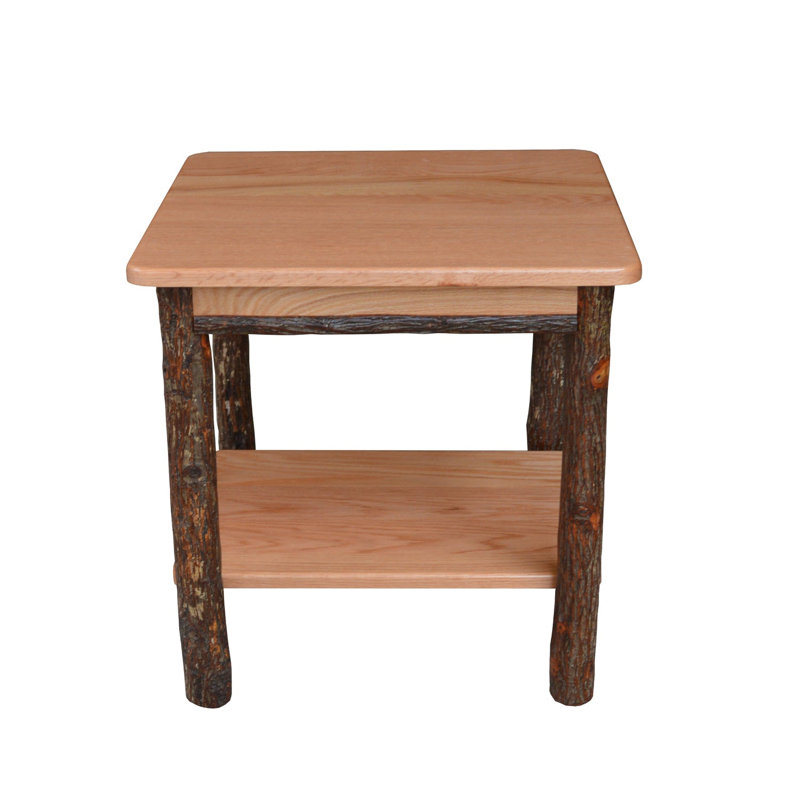 Table de bout en bois massif Keystone Amish Co., Finition naturelle