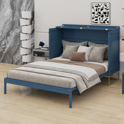 Minimalist Murphy Bed with Iron Legs