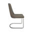 48cm H Foam Padding Upholstered Full Back Side Chair in Taupe