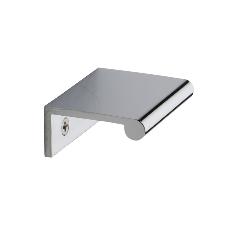 Heritage Brass EPR Edge Pull Cabinet Handle 5cm, Polished Chrome