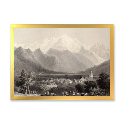 Mont Blanc monochrome - impression sur toile