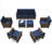 7-Piece Outdoor Wicker Sofa Set, All-Weather High Back with Comfy Cushions, 2 Single & 2 Swivel Chairs, 1 Three-Seat Sofa, 2 Ottomans-1055251897