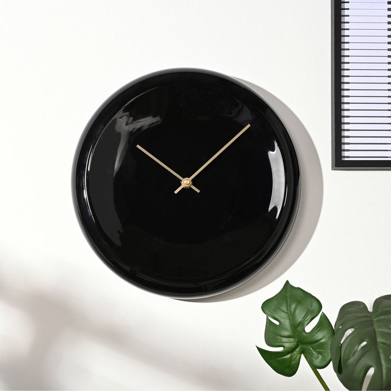 Ceramic Analogue Wall Clock, White