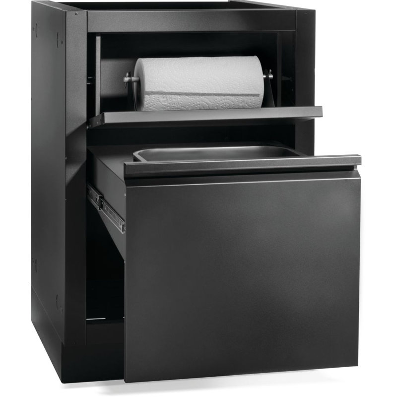 Armoire à déchets OASIS®, noir mat