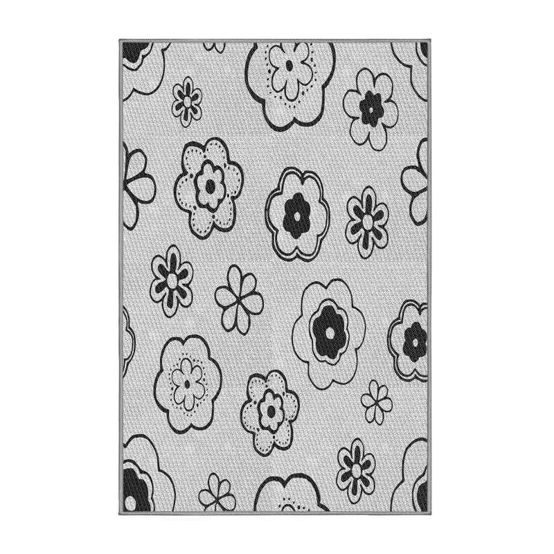 Junayd Floral Indoor Rug, Rectangle 7' x 9'