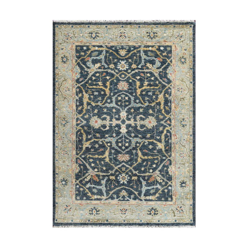 Tapis rectangulaire en laine, Rectangle 4 pi 3 po x 6 pi