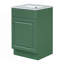 Meuble-lavabo de 20 po avec lavabo, meuble-lavabo avec tablette de porte et tablette réglable