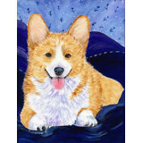 Corgi Double Sided 40'' H x 28'' W Polyester Animal House Flag