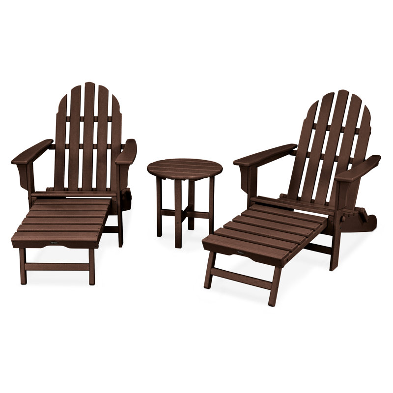 TREX Outdoors Cape Cod 3-Piece Ultimate Adirondack Set, Vintage Lantern