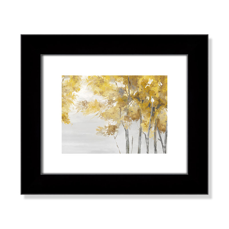 Jaune altruiste - Art encadré autoportant, H 14,5 po x l 16,5 po x P 1,25 po, Cadre noir mat