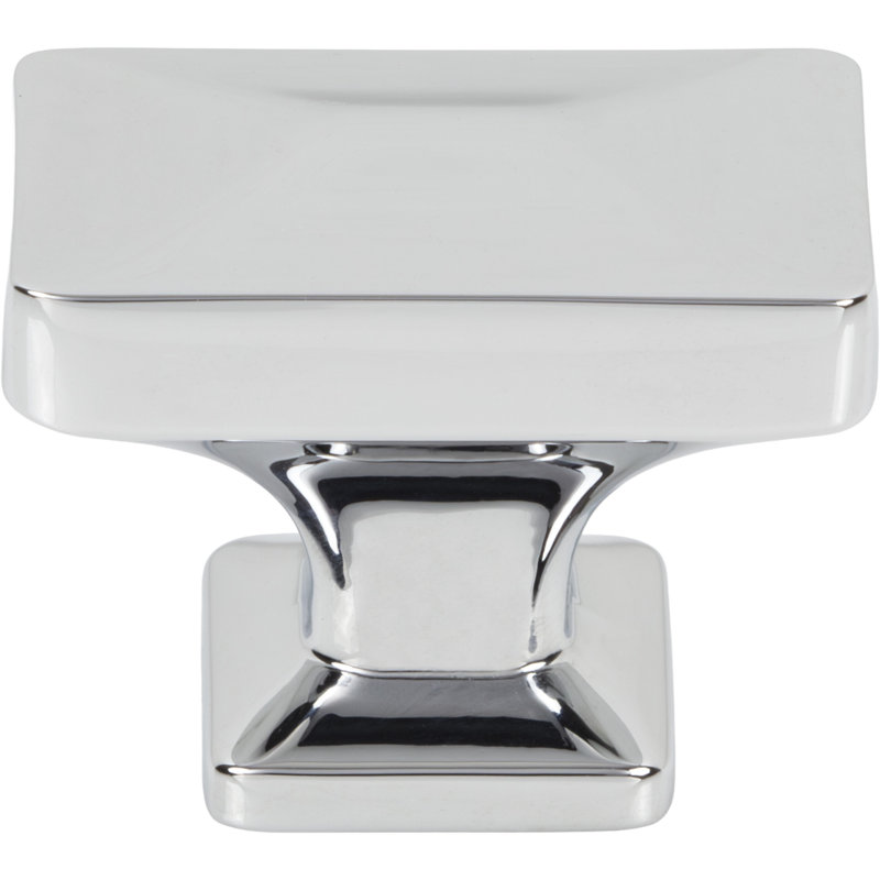 Califon 1 1/4" Length Rectangle Knob, Polished Chrome