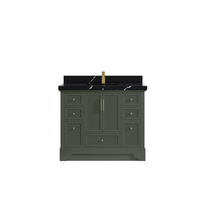 Alys 42'' Single Bathroom Vanity with Quartz Top