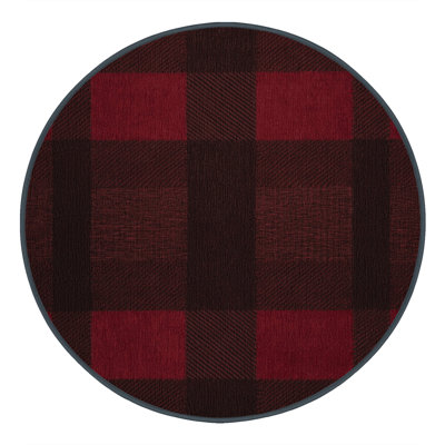 Tapis damier noir lavable à la machine