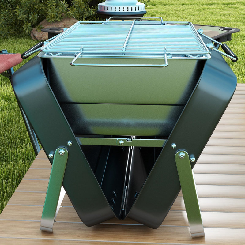 Ebern Designs 47cm W Portable Grills Charcoal Grill
