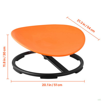 Kids Swivel Chair, 220 LBS Capacity, Sensory Spinning Chair, Autistic Kids Sensory Toy Chair with Non-Slip Metal Base, Toddler Sit and Spin Chair for Coordination Balance Focus Training