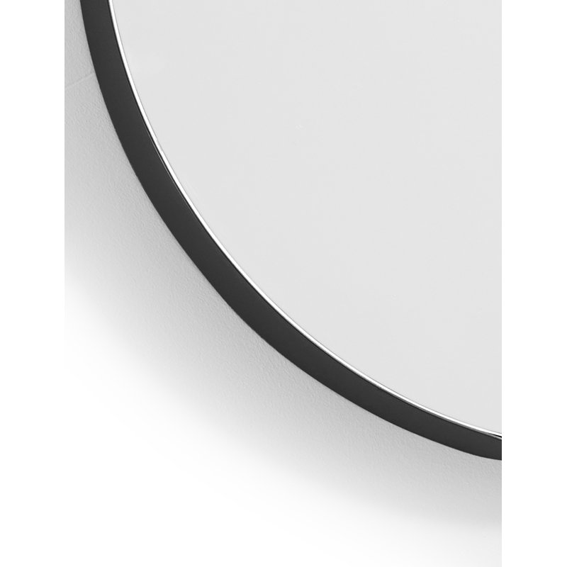 Metal Mirror, Black, 30" x 30"