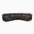 Simili cuir brun foncé est en rupture de stock