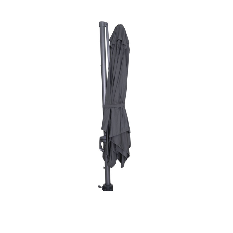 Iris 300cm Cantilever Parasol, Dark Grey