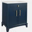 Meuble-lavabo moderne 27,8 po avec surface peinte, meuble-lavabo autoportant Mid-Century avec rangement, meuble-lavabo haut de gamme avec tiroirs et poignées en métal