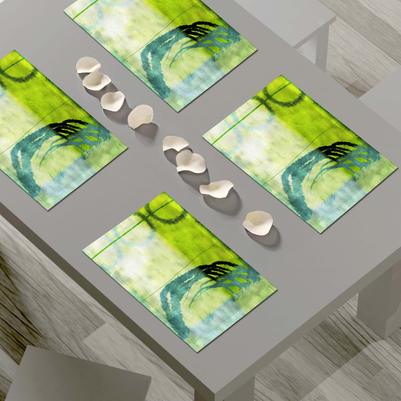 Polyester Abstract Rectangle Placemat