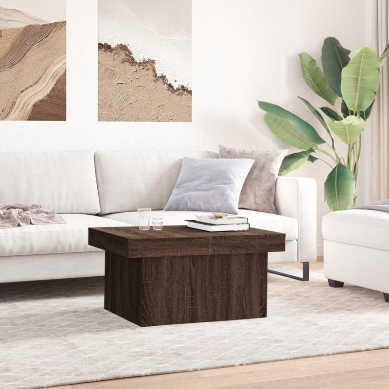 Aquilera Coffee Table with Storage, Concrete Grey, 40cm H x 100cm L x 55cm W