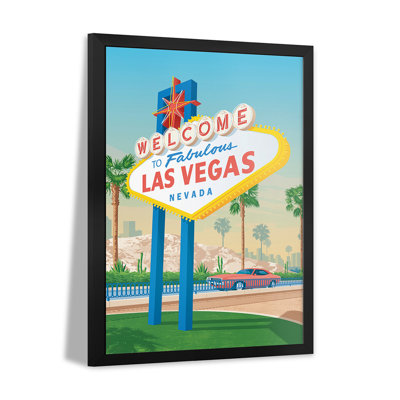 Affiche de voyage de Las Vegas, Nevada, États-Unis, affiche de qualité supérieure