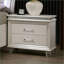 Table de chevet 2 tiroirs Pearl White