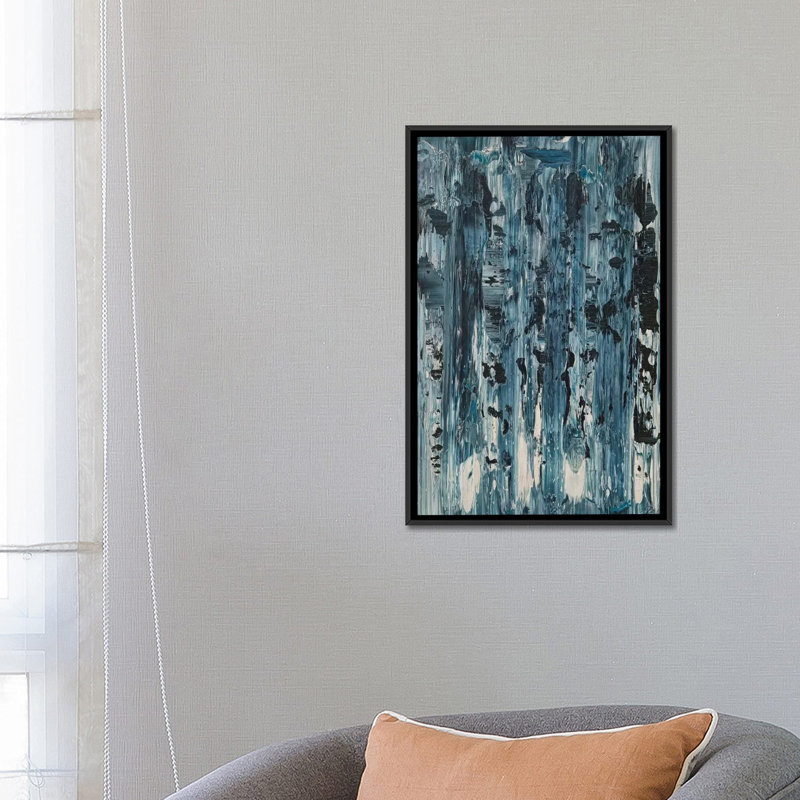 «Œil gauche», reproduction sur toile, H 26 po x l 18 po x P 1,5 po, Toile avec cadre noir