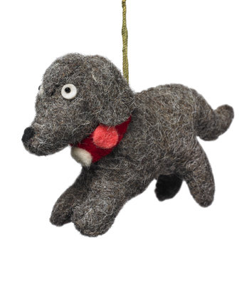 Dog Christmas Holiday Shaped Ornament