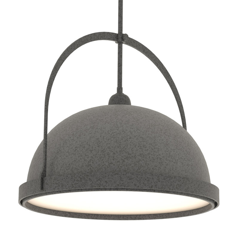 Atlas 1 - Light Single Dome Pendant, Natural Iron, 22.3" - 67.3", Natural Iron