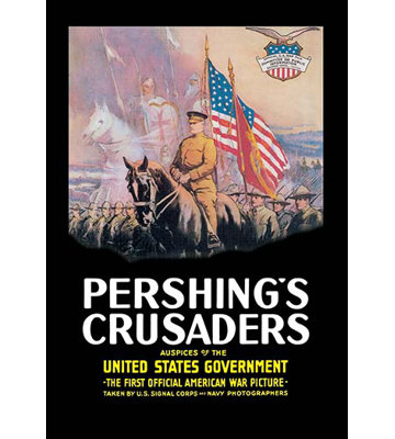 « pershing crusaders » par h. c. mineur, une maison de maison de lithographie