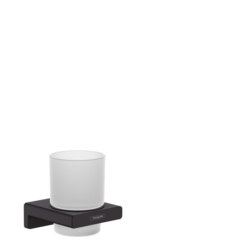 Hansgrohe AddStoris Toothbrush Tumbler, Matte Black