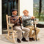 Chaise berçante en bois 2 personnes