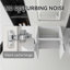 Meuble-lavabo flottant avec portes à fermeture douce et rangement spacieux-133467417
