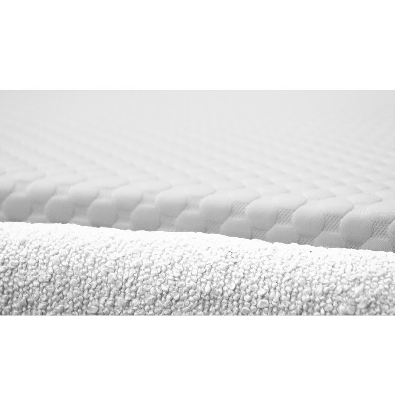 Upholstered Ottoman Bed, European Double (140 x 200cm), White