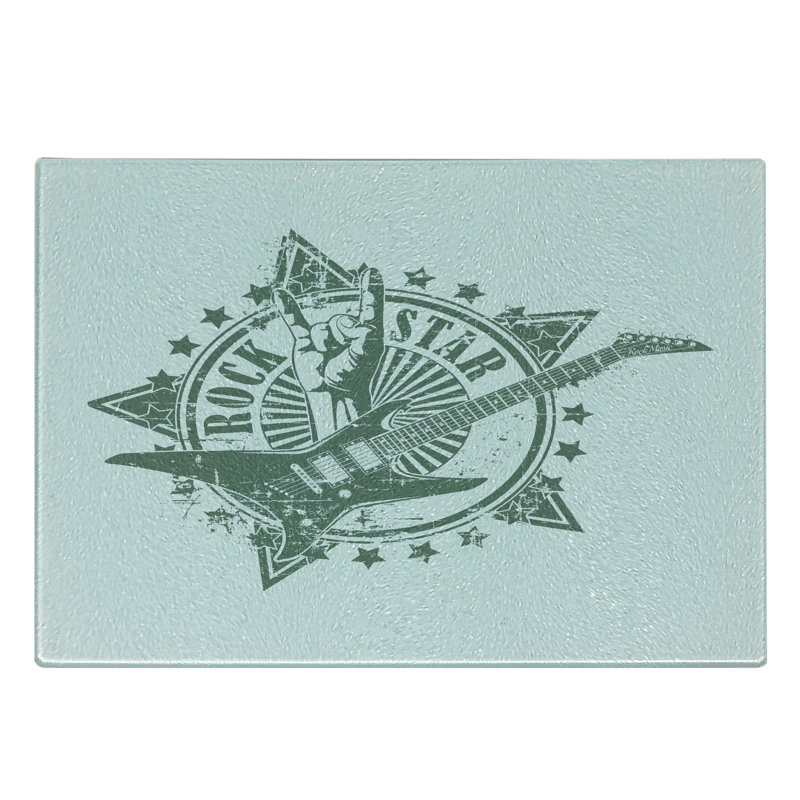 Planche à découper en verre trempé Ambesonne