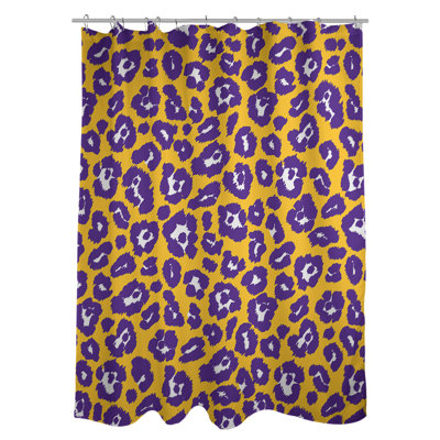 2 Piece Animal Print Shower Curtain Set