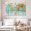 Globe terrestre carte du monde sur toile-806209356
