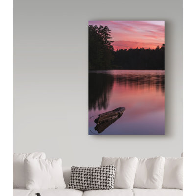 « soirée reflection », reproduction d’impression sur toile tendue