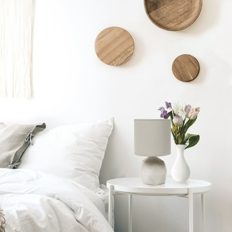 Geometric Concrete Lamp, Gray