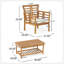 2 CHAISES CLUB CAYDON + TABLE